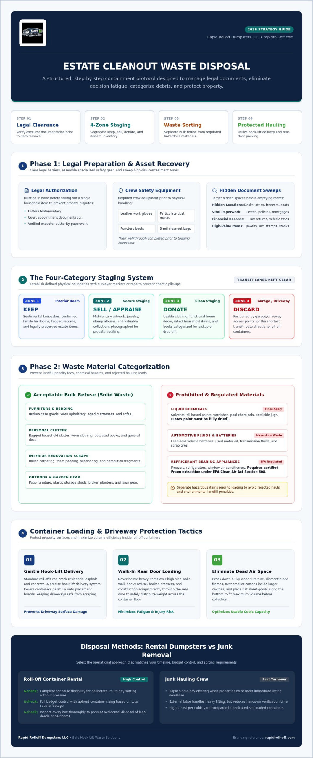 Estate Cleanout Waste Disposal: The Complete Project Checklist for 2026