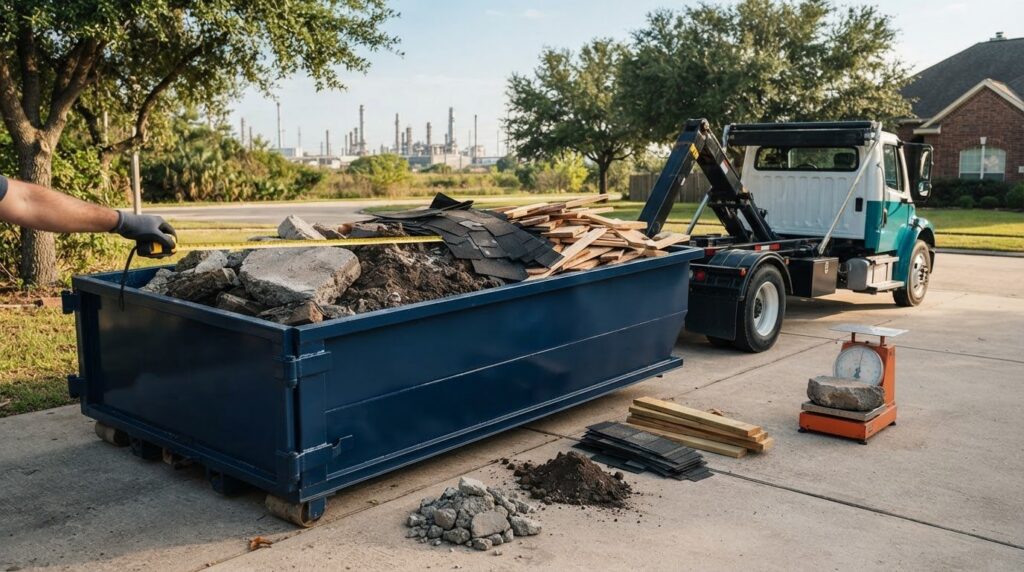 How to Estimate Debris Weight for Dumpster Size and Fees